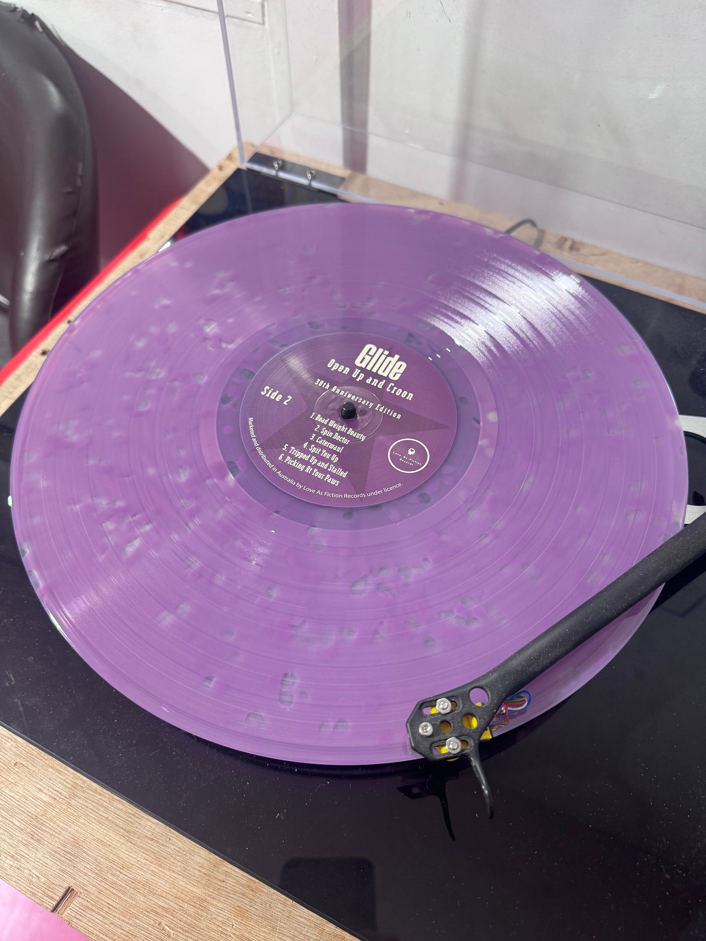 Glide - Open Up And Croon - 30th Anniversary Limited Edition Vinyl Reissue (Purple Reverse Splatter)