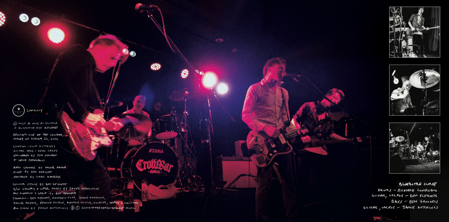 Bluebottle Kiss - Never Leave Town - Live in Sydney - Limited Edition Compact Disc