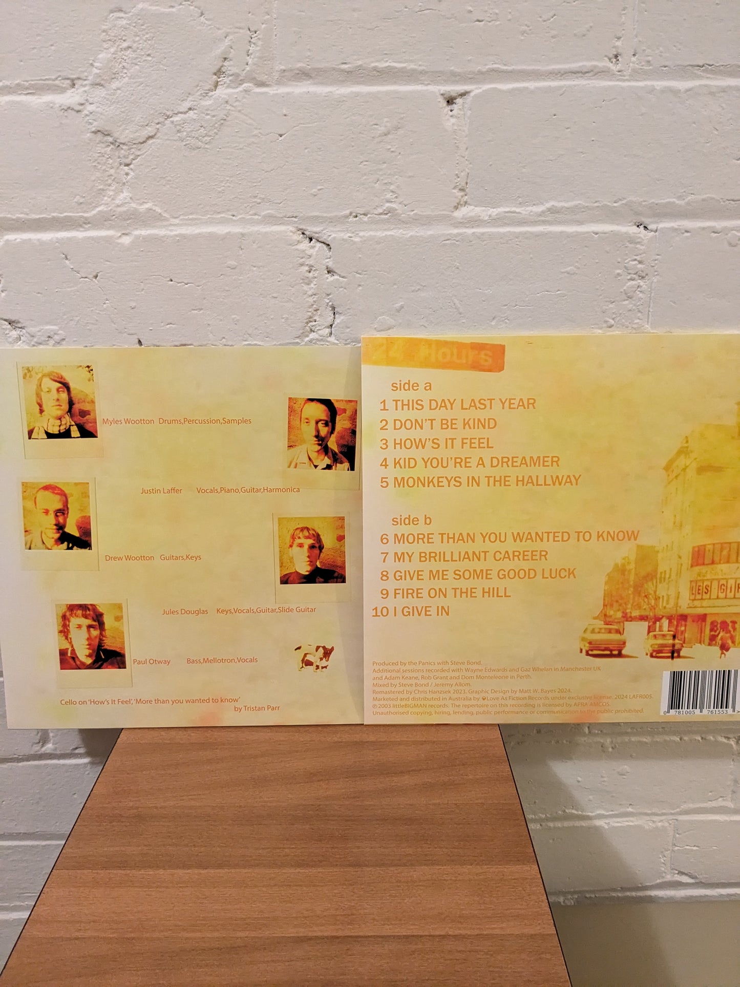 The Panics - A House on a Street in a Town I'm From - Limited Edition Clear Orange Vinyl