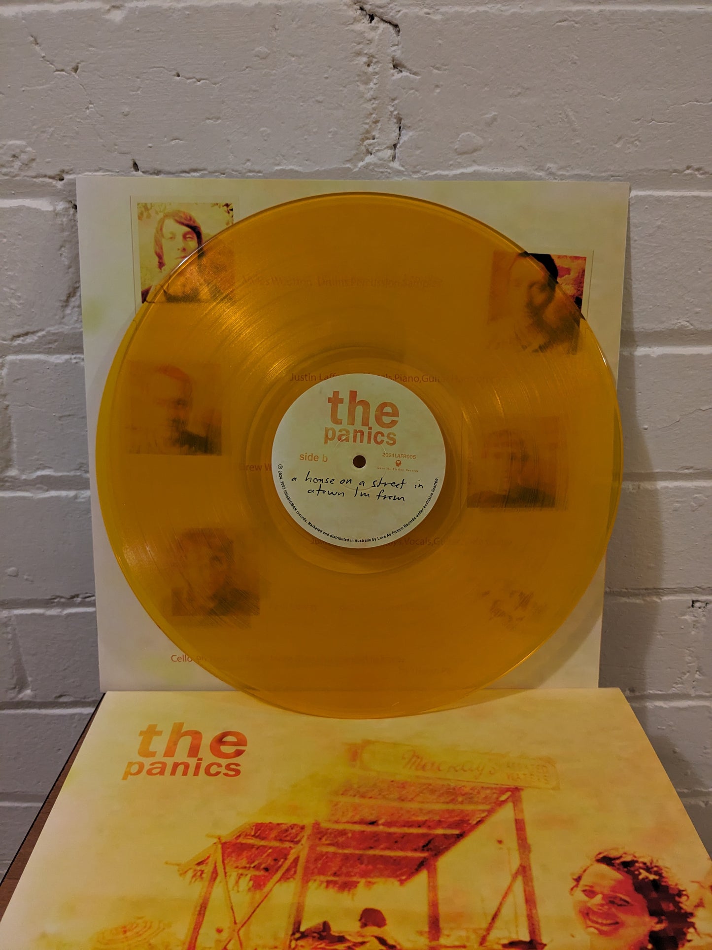 The Panics - A House on a Street in a Town I'm From - Limited Edition Clear Orange Vinyl