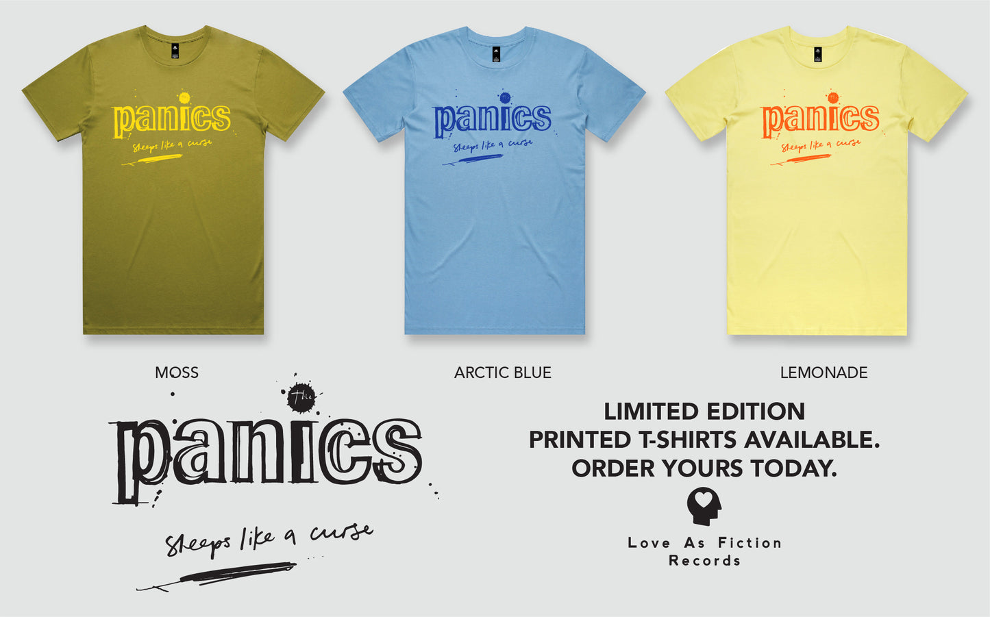 The Panics - Sleeps Like a Curse - Limited Edition T-Shirt