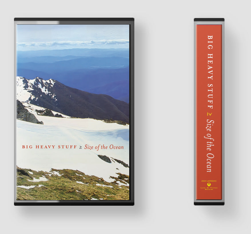 Tale of the Tape - Big Heavy Stuff Size of the Ocean - Pre-orders Live for Vinyl, Cassettes and Tees