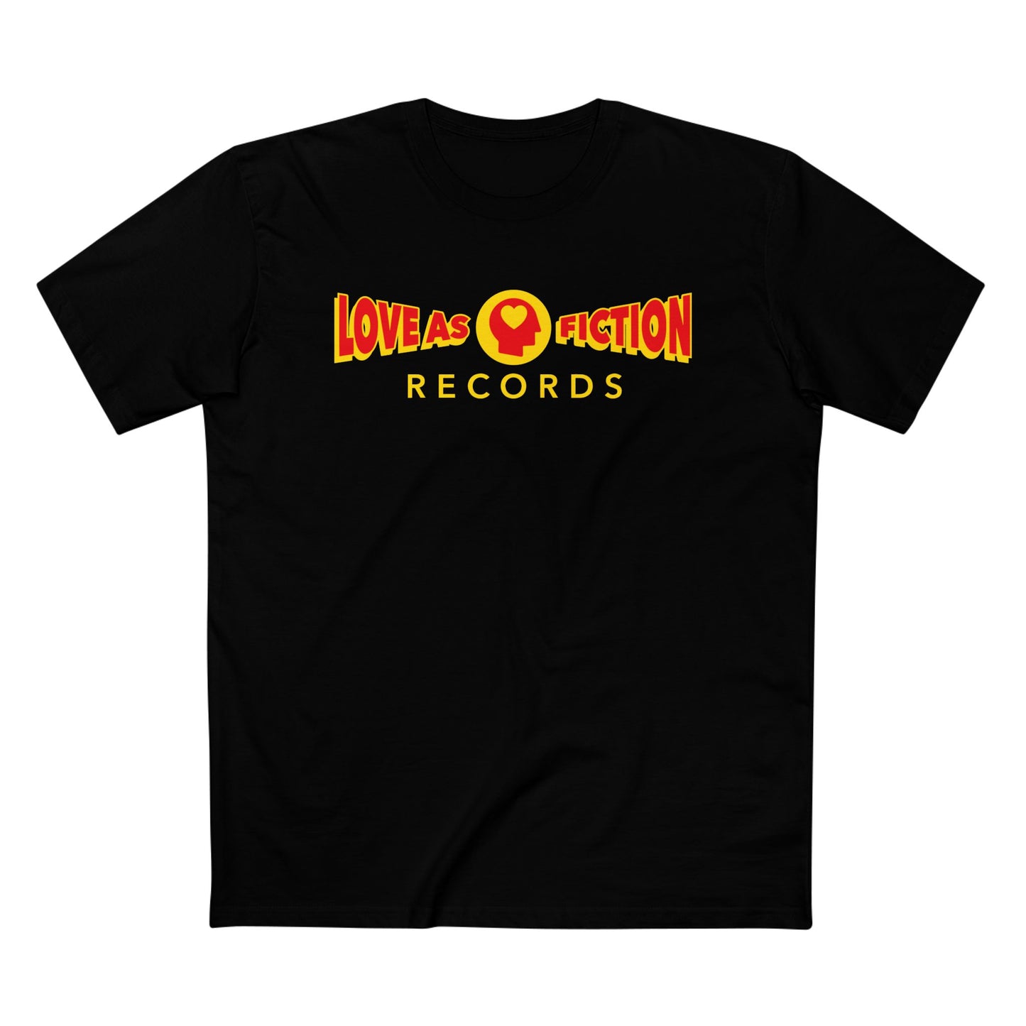 Love As Fiction Records T‑Shirt — Retro Band Logo Tee