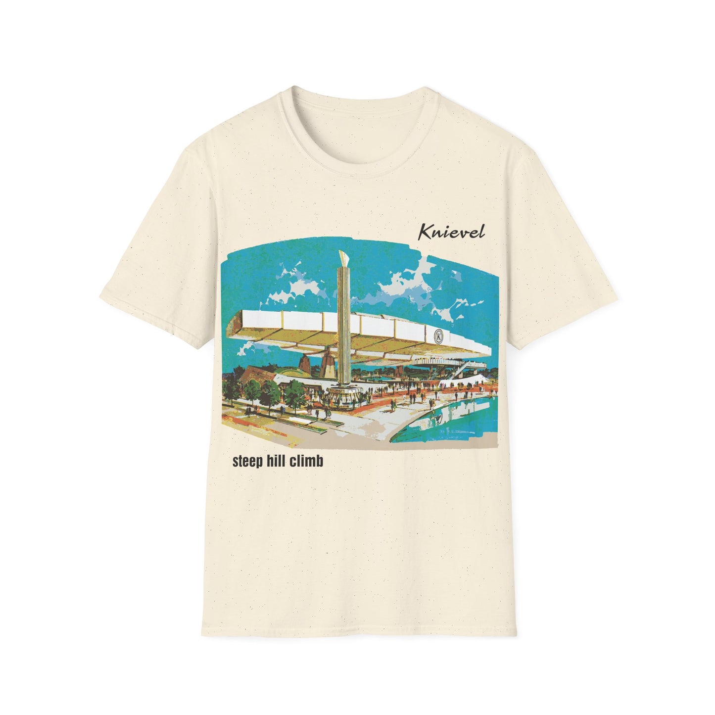 Knievel - Steep Hill Climb T-Shirt (Print on Demand)