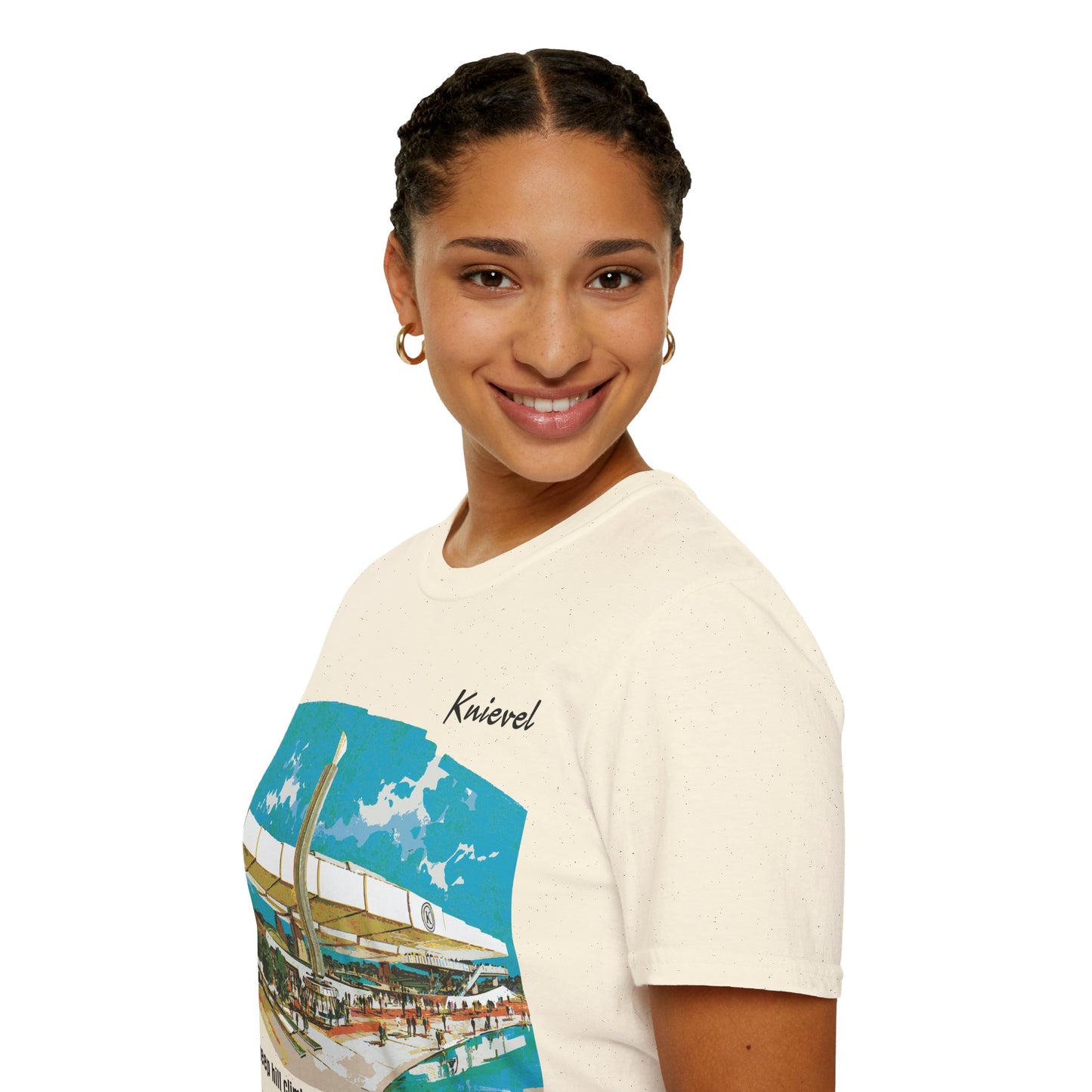 Knievel - Steep Hill Climb T-Shirt (Print on Demand)