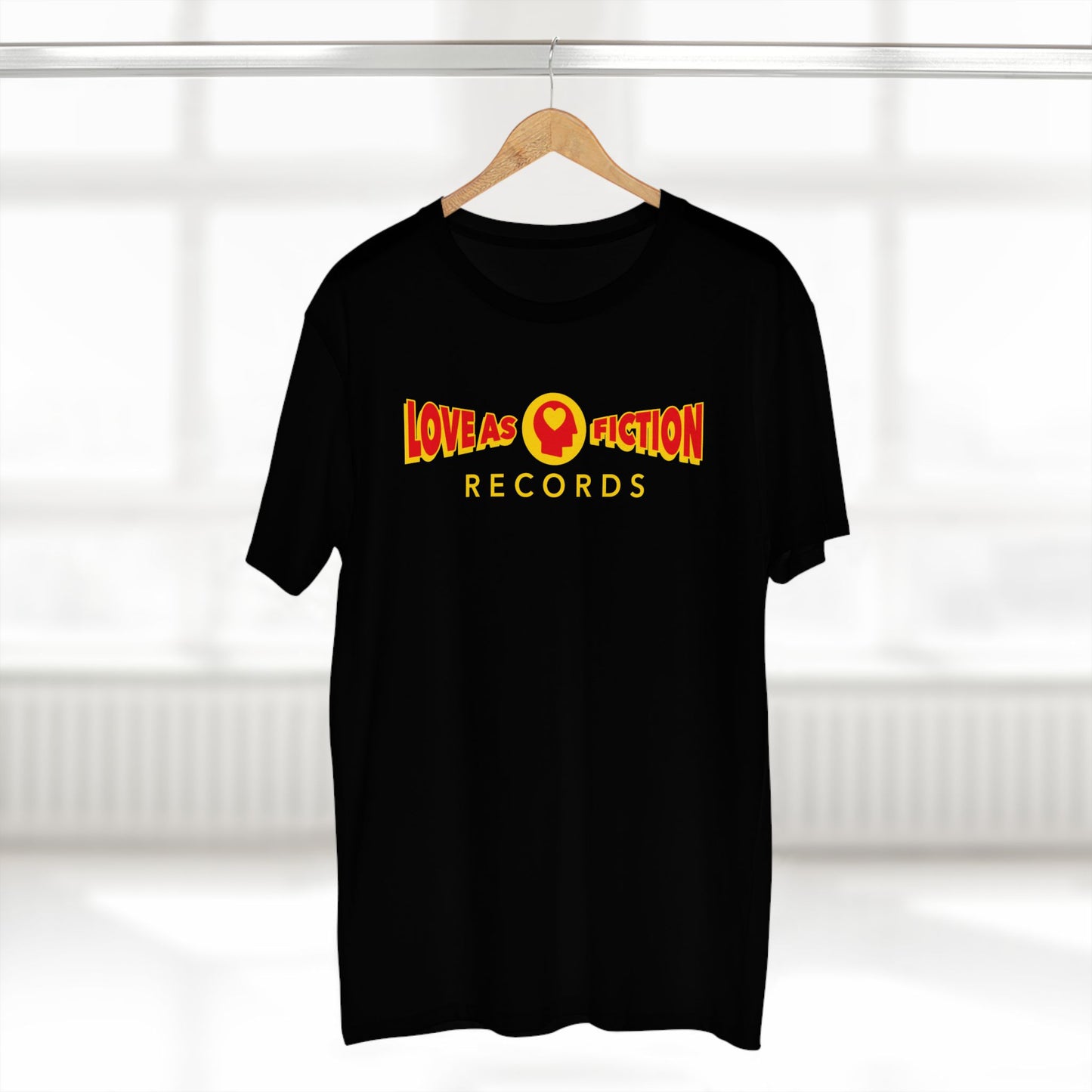 Love As Fiction Records T‑Shirt — Retro Band Logo Tee